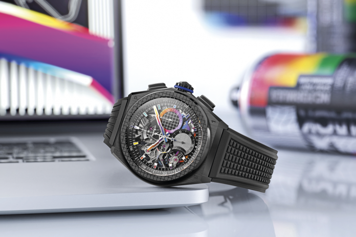 El Defy 21 Felipe Pantone lleva el movimiento El Primero 9004 Automático. Es el primer Zenith diseñado por un artista contemporáneo. Las 100 piezas se entregaron en estuches que simulan la forma de un libro de arte donde la portada es una obra que Pantone hizo para Zenith. El Defy 21 Felipe Pantone lleva el movimiento El Primero 9004 Automático. Es el primer Zenith diseñado por un artista contemporáneo. Las 100 piezas se entregaron en estuches que simulan la forma de un libro de arte donde la portada es una obra que Pantone hizo para Zenith.