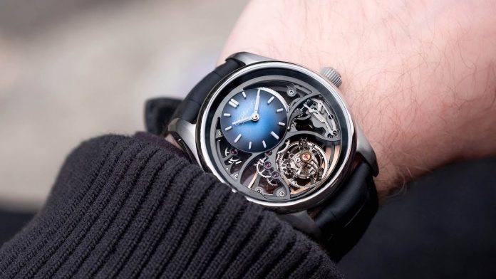 Watches & Wonders- H. Moser & Cie.￼ Pioneer Cylindrical Tourbillon Skeleton