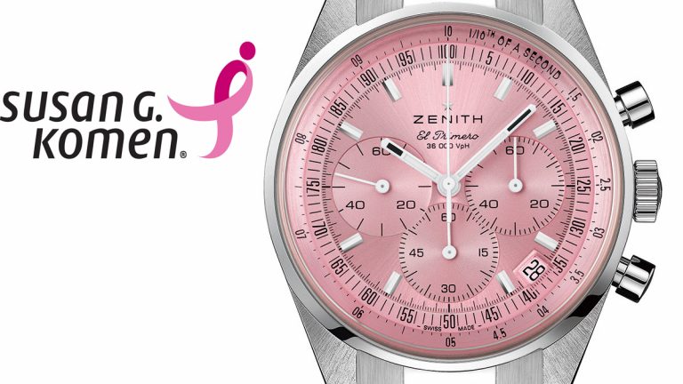 Zenith Chronomaster de rosa y solidario
