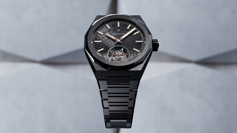 Zenith dota de un nuevo calibre automático con tourbillon de alta frecuencia al DEFY Skyline Tourbillon en versiones de acero y cerámica negra.