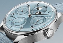 IWC Portugieser Calendario Perpetuo 44: la elegancia silenciosa del oro blanco El IWC Portugieser Calendario Perpetuo 44 en oro blanco de IWC Schaffhausen combina elegancia discreta, alta relojería y una espectacular esfera Horizon Blue con acabado lacado multicapa.