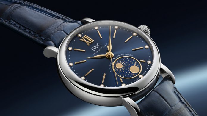 IWC Schaffhausen lanza el Portofino Automatic Day & Night 34 Le Petit Prince, un elegante reloj con esfera azul y complicación día/noche inspirado en la obra de Saint-Exupéry.