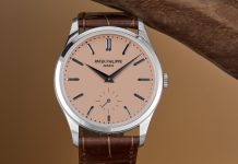 Patek Philippe Calatrava 6196P-001: la pureza del tiempo en su máxima expresión Patek Philippe presenta el Calatrava 6196P-001, un reloj de platino con esfera opalina dorada y calibre manual que redefine la elegancia atemporal en alta relojería.