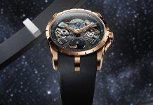 Roger Dubuis presenta el nuevo Excalibur Biretrograde Perpetual Calendar Roger Dubuis revela el Excalibur Biretrograde Perpetual Calendar, un sofisticado reloj que combina calendario perpetuo, fases lunares y estética contemporánea con un nuevo calibre manufactura.