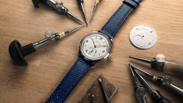 Zenith G.F.J. Calibre 135, Naoya Hida & Co., Zenith Double Signed, Calibre 135 Zenith, relojes de platino, edición limitada Zenith, alta relojería independiente, cronometría Zenith, Georges Favre-Jacot, relojes de colección.