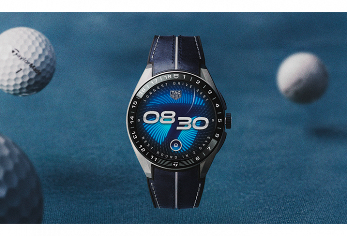 mail TAG Heuer Connected Calibre E5 x TaylorMade Edition, TAG Heuer golf, TaylorMade Golf, reloj inteligente de lujo, smartwatch golf premium, TAG Heuer Connected Golf Edition, reloj conectado para golfistas, TAG Heuer Connected Calibre E5 45 mm, TaylorMade Spider ZT, relojería suiza y golf, smartwatch deportivo de lujo, TAG Heuer 2026