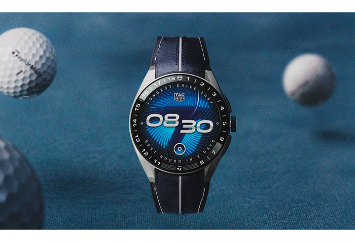TAG Heuer Connected Calibre E5 x TaylorMade Edition, TAG Heuer golf, TaylorMade Golf, reloj inteligente de lujo, smartwatch golf premium, TAG Heuer Connected Golf Edition, reloj conectado para golfistas, TAG Heuer Connected Calibre E5 45 mm, TaylorMade Spider ZT, relojería suiza y golf, smartwatch deportivo de lujo, TAG Heuer 2026