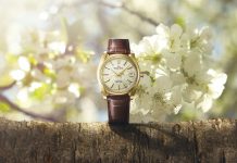 Grand Seiko presenta un nuevo 62GS en oro amarillo de 18 quilates inspirado en el Sakura-Wakaba