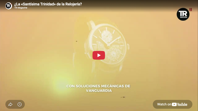 ¿La «Santísima Trinidad» de la relojería?
